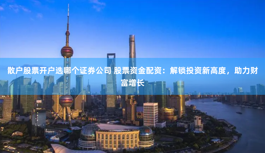 散户股票开户选哪个证券公司 股票资金配资：解锁投资新高度，助力财富增长